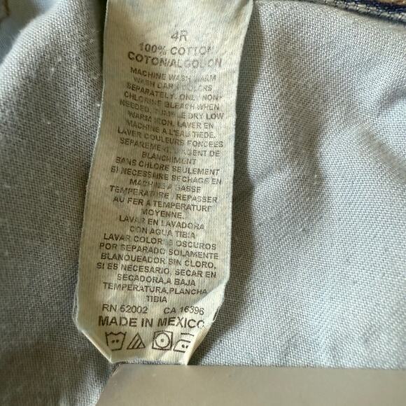 Vintage DKNY Jeans 4R High Rise Straight Leg Light Wash 100% Cotton 90s Y2K - Picture 4 of 16